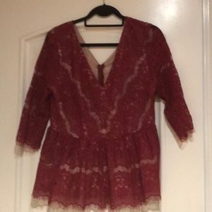 Lacy top! Beautiful evening top! 👍🏽🤗